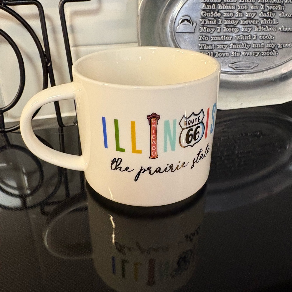 Illinois Route 66 | the Prairie State | Threshold Target White Mug - Picture 4 of 5
